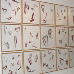 010 - Signes singuliers peints 15x 60x60cm - 2004